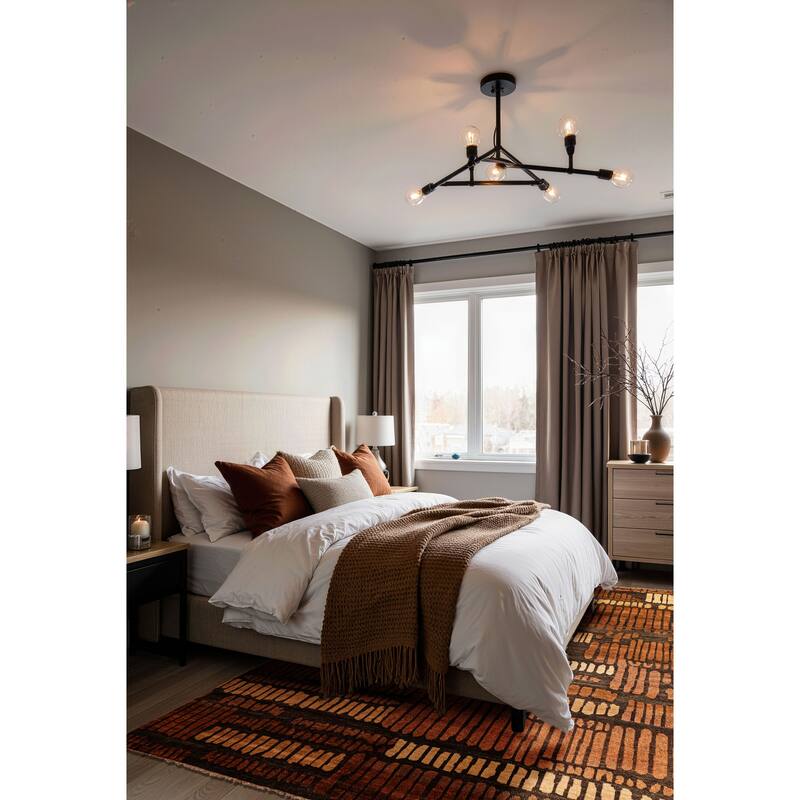 ECARPETGALLERY Hand-knotted Tangier Dark Brown Wool Rug - 8'1 x 9'10