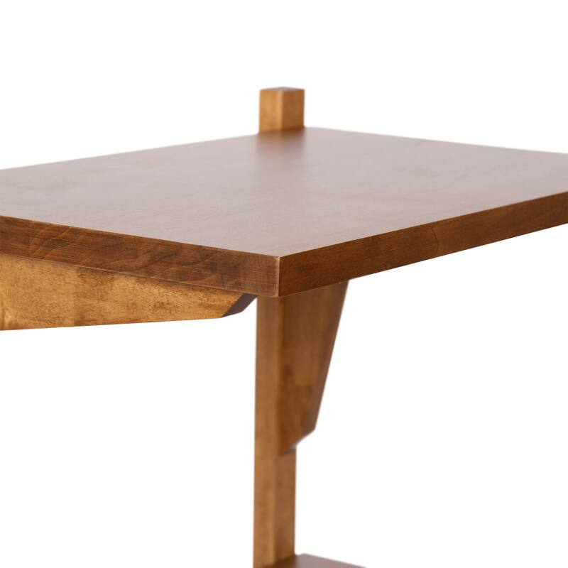 Kate and Laurel Meridien Floating Side Table Wood