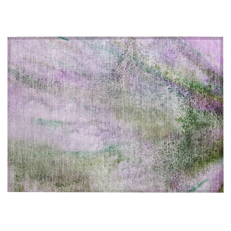 Almisi Contemporary Abstract Weather Resistant Modern Chic Outdoor Rug
