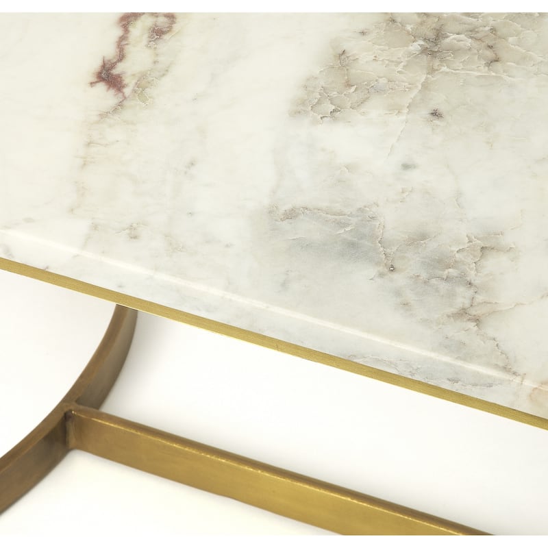 Butler Corsini Marble & Metal Coffee Table