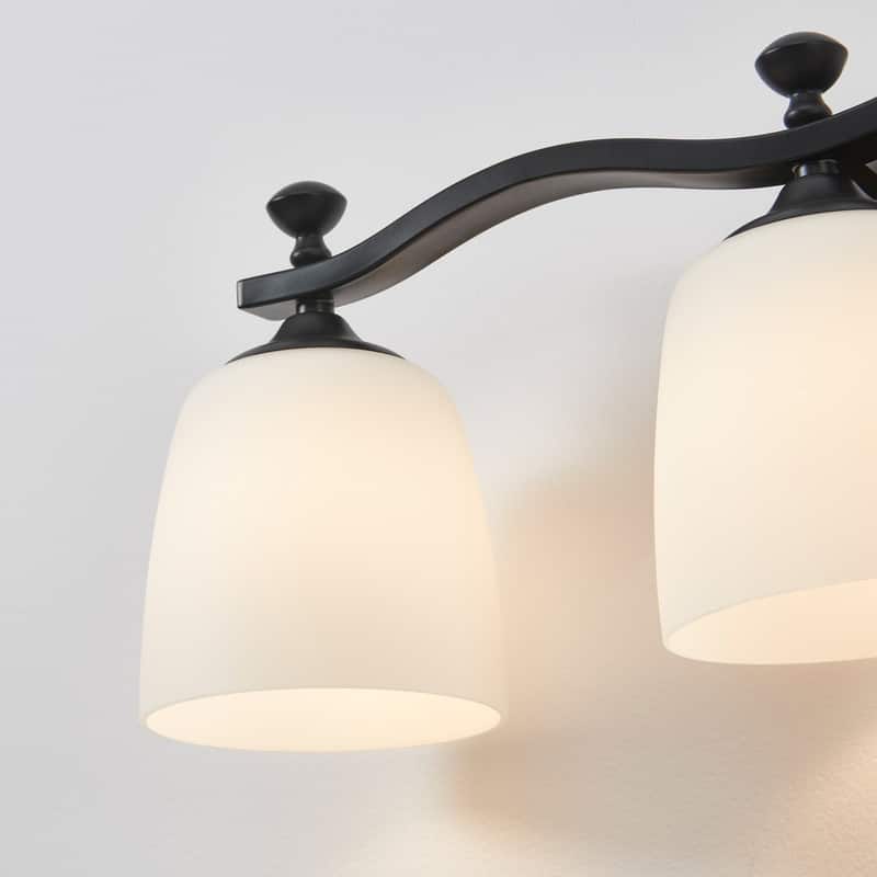 KAWOTI 3-Light Traditional Dimmable Bathroom Vanity Light - W23" x H9" x E6.5"