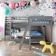 preview thumbnail 16 of 44, 3 IN 1 Twin over Full L-Shaped Bunk Bed with Ladder, Staircase and 3 Drawers
