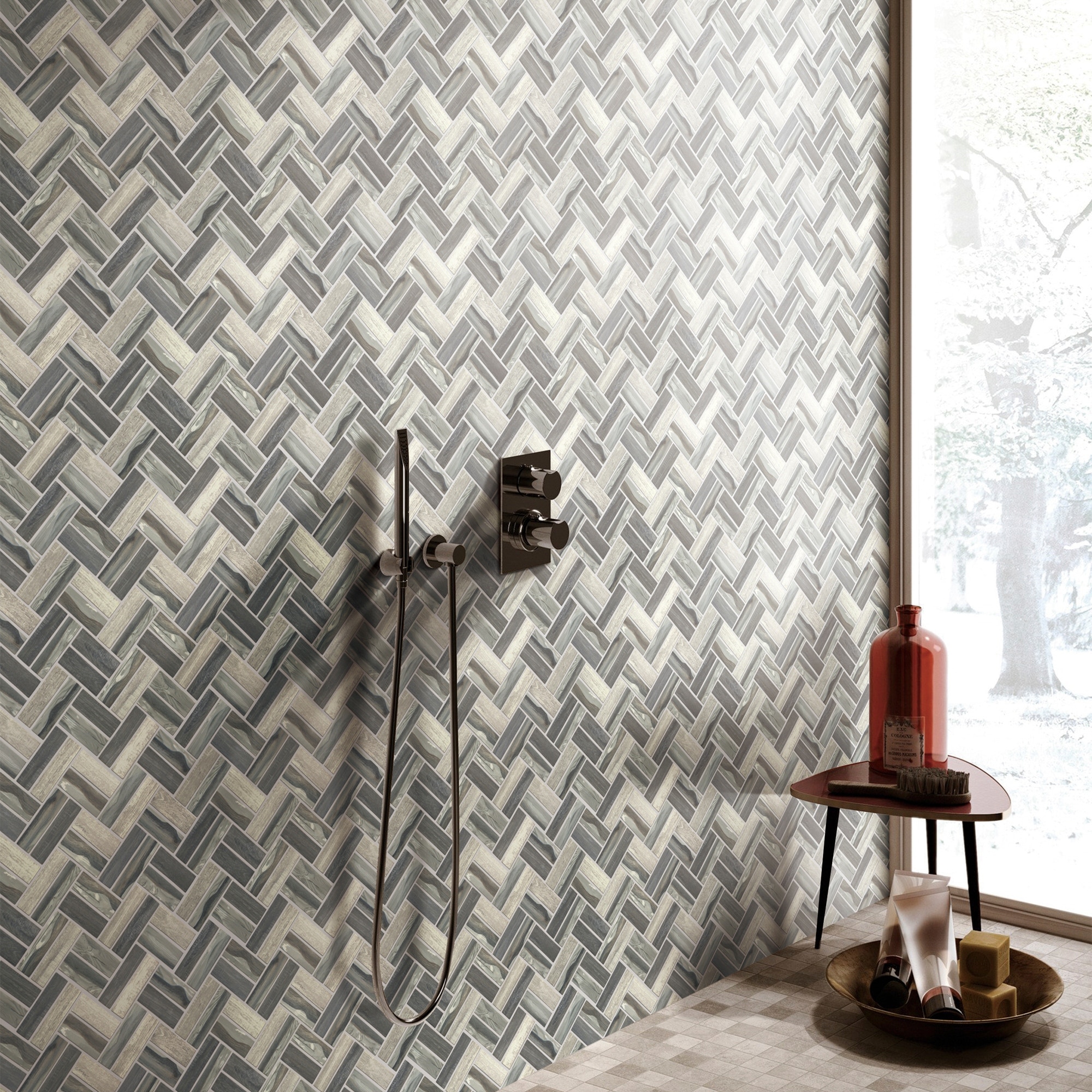 Shop TileGen. Recycle Herringbone Wooden Look 1 - Shop TileGen. Recycle Herringbone Wooden Look 1