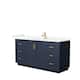 Option Dark Blue, Gold Trim, Giotto Quartz Top