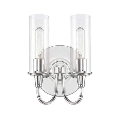 Craftmade Modina 2 Light Bathroom Vanity Light - 8 Inches Wide