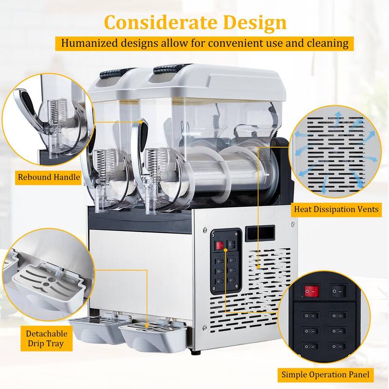 Commercial Slushy Machine Frozen Drink Margarita Smoothie Maker