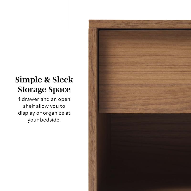 Middlebrook Designs Mid-Century Solid Wood Nightstand