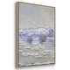 Ice Floes on Seine, 1880 - Multi Piece Framed Canvas - Bed Bath ...
