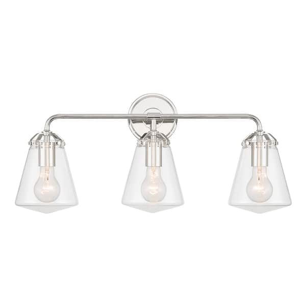 slide 2 of 5, Voss 3 Light Polished Nickel Bathroom Vanity