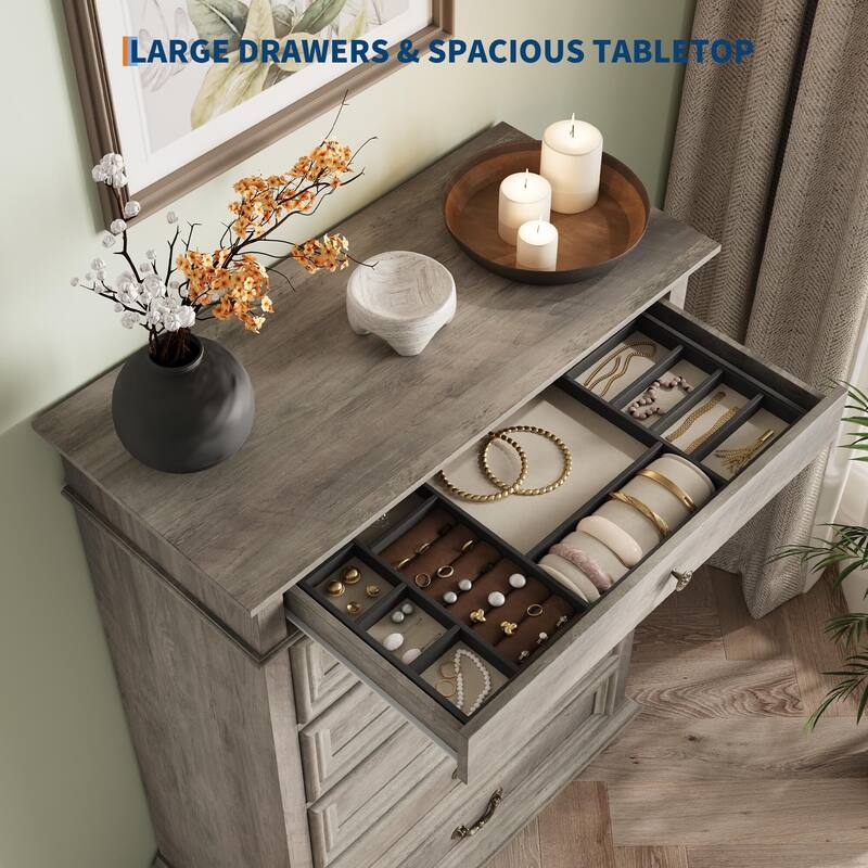 7 Drawer Dressers, with 3 Different Sizes Drawers
