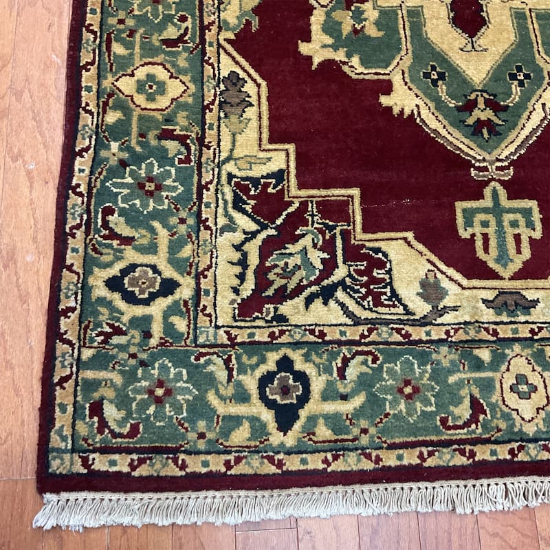 HERAT ORIENTAL Handmade Mahal Wool Rug - 4' x 6'