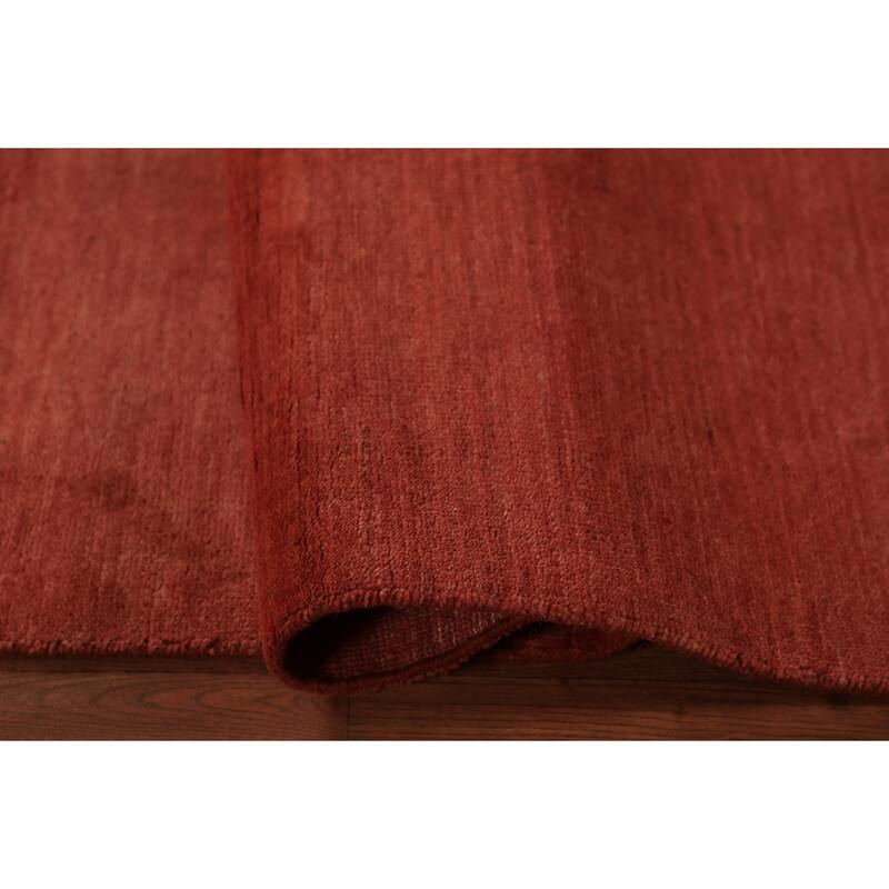Modern Gabbeh Runner Rug Hand-Knotted Wool Carpet - 2'8" x 9'9"