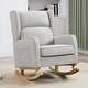 preview thumbnail 39 of 60, HOMYKA 27.56" Wide Rocking Chair for Nursery with Solid Wood Leg