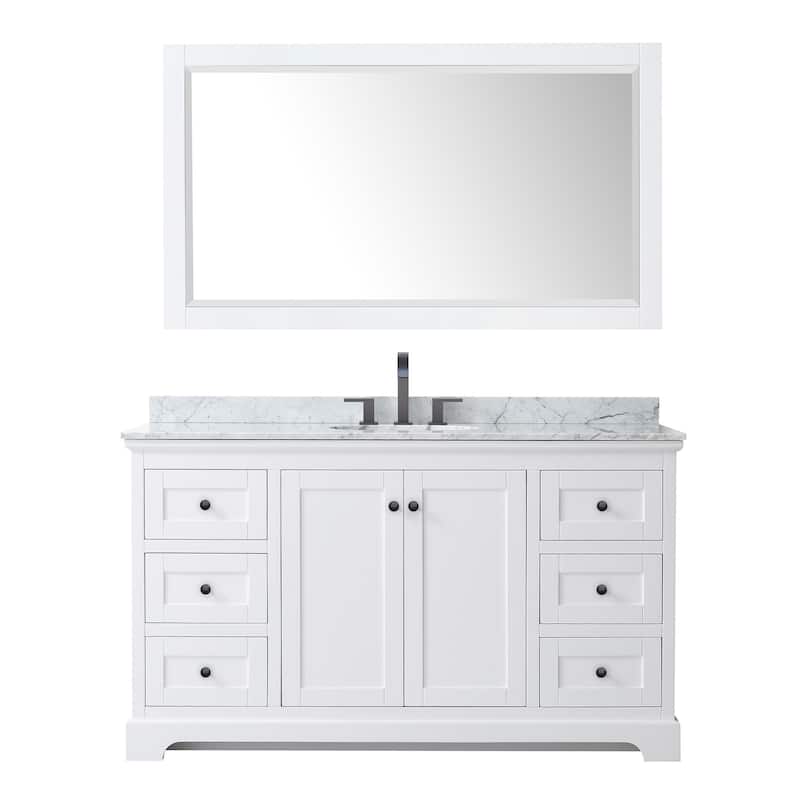 Wyndham Collection Avery 60" Free Standing Single Basin Vanity Set