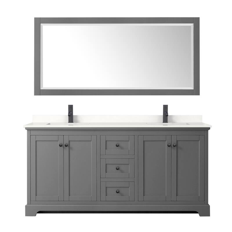 Wyndham Collection WCV232372D-QTZ-UNSM70 Avery 72" Free Standing