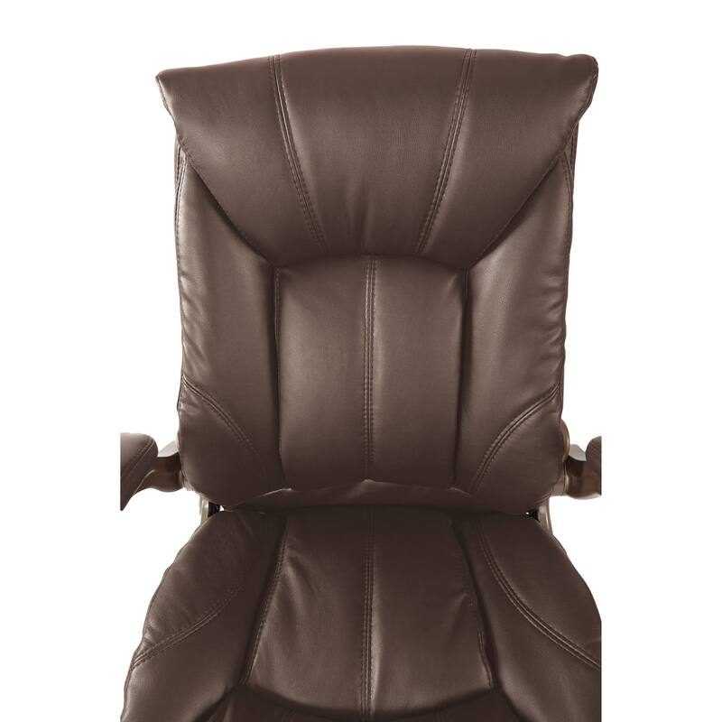 Faux Leather Mid-Back Office Chair