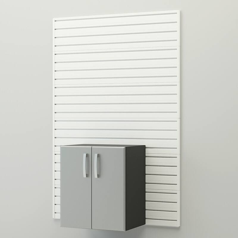 Flow Wall 8 Piece PVC Indoor Cabinet Deluxe Workstation