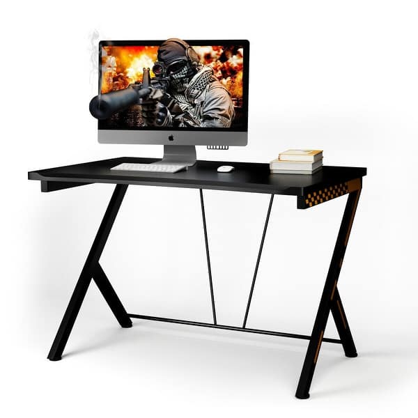 Shop Costway Gaming Desk Computer Desk Pc Laptop Table Workstation
