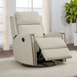Jerome Swivel Glider Recliner Nursery Chair Manual Push Back Recliner