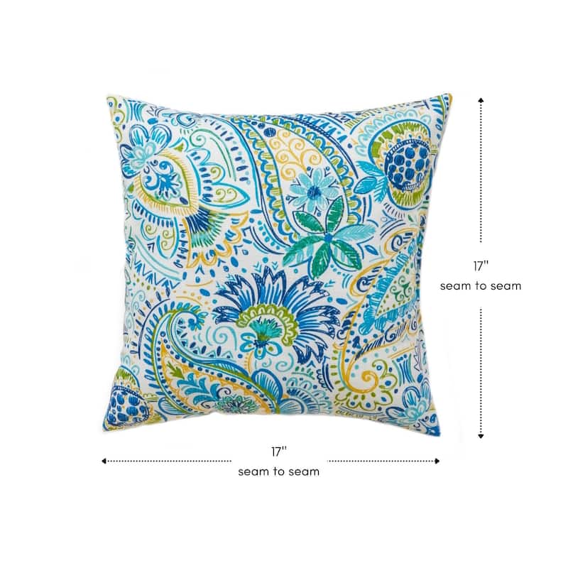 Painted Paisley Outdoor Throw Pillow (Set of 2) by Greendale Home Fashions