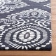 preview thumbnail 26 of 58, SAFAVIEH Handmade Wyndham Shubhra Modern Wool Rug 2' x 3' - Dark Grey/Ivory - Rectangle