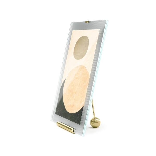 slide 2 of 26, Umbra Flute Picture Frame brass