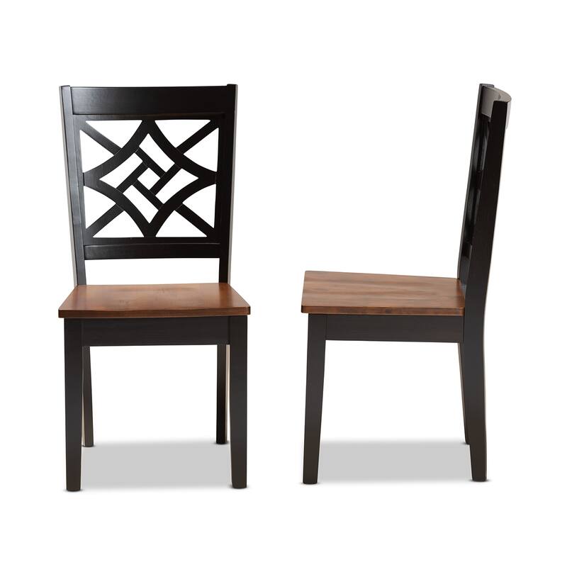 Nicolette Modern and Contemporary Transitional 2-PC Dining Chair Set
