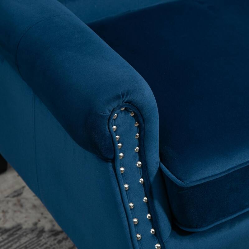 Mid Century Nailhead Decorative Armchair