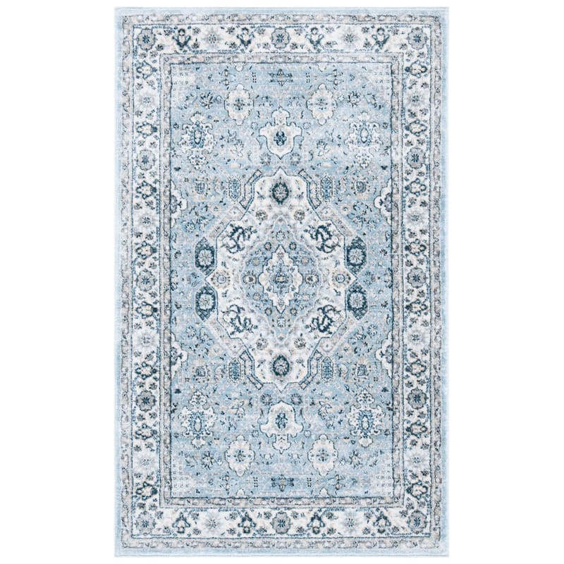 SAFAVIEH Isabella Minola Traditional Oriental Rug - 2'2" x  5' - Blue/Creme - Rectangle