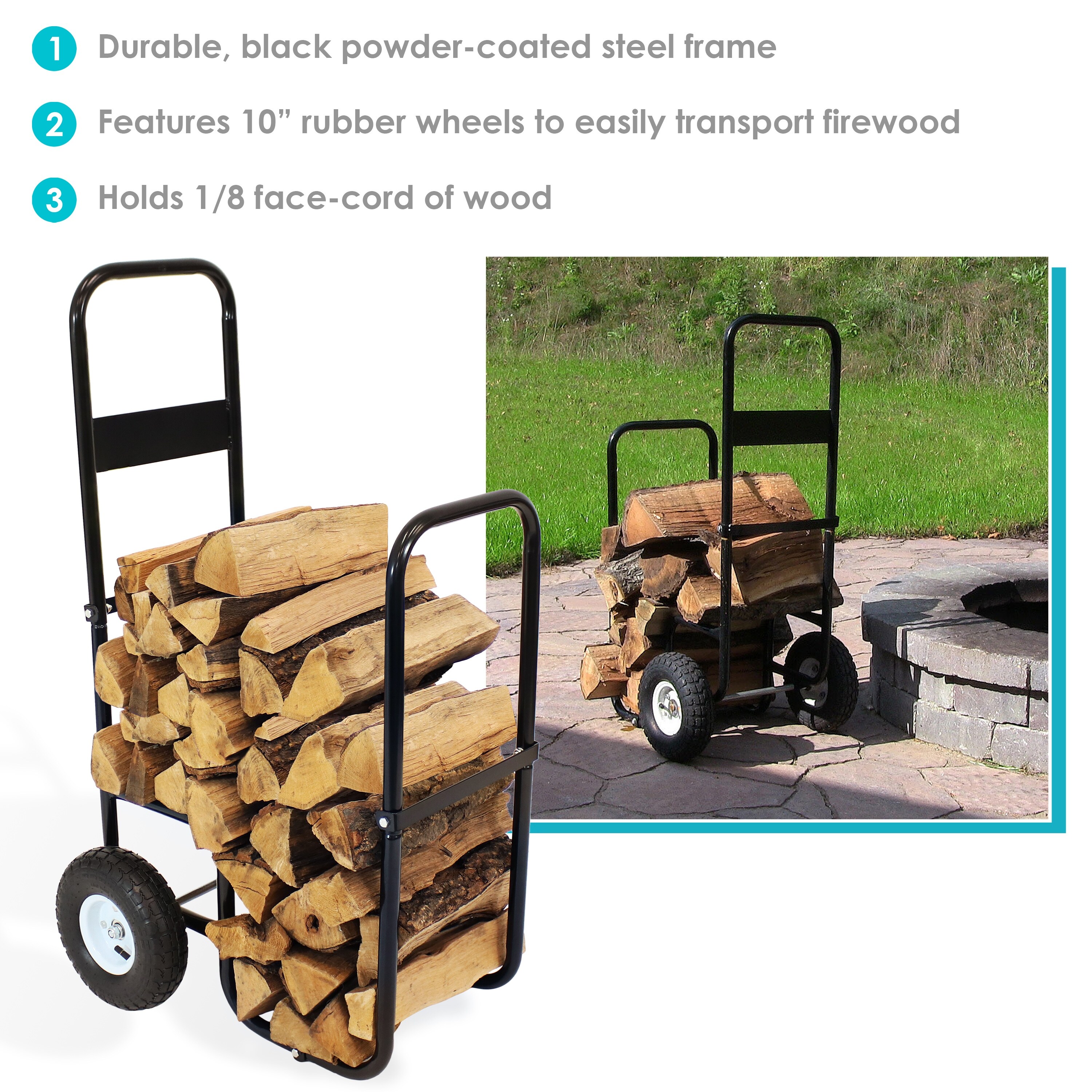 Firewood sales dolly cart