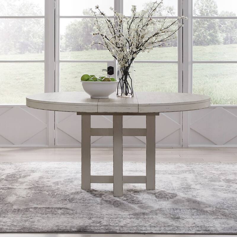 Liberty Furniture Backroads Pedestal Table and 4 Ladderback Side Chairs