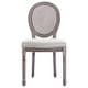 Dining Chairs 2 pcs Cream Fabric - Bed Bath & Beyond - 35098783