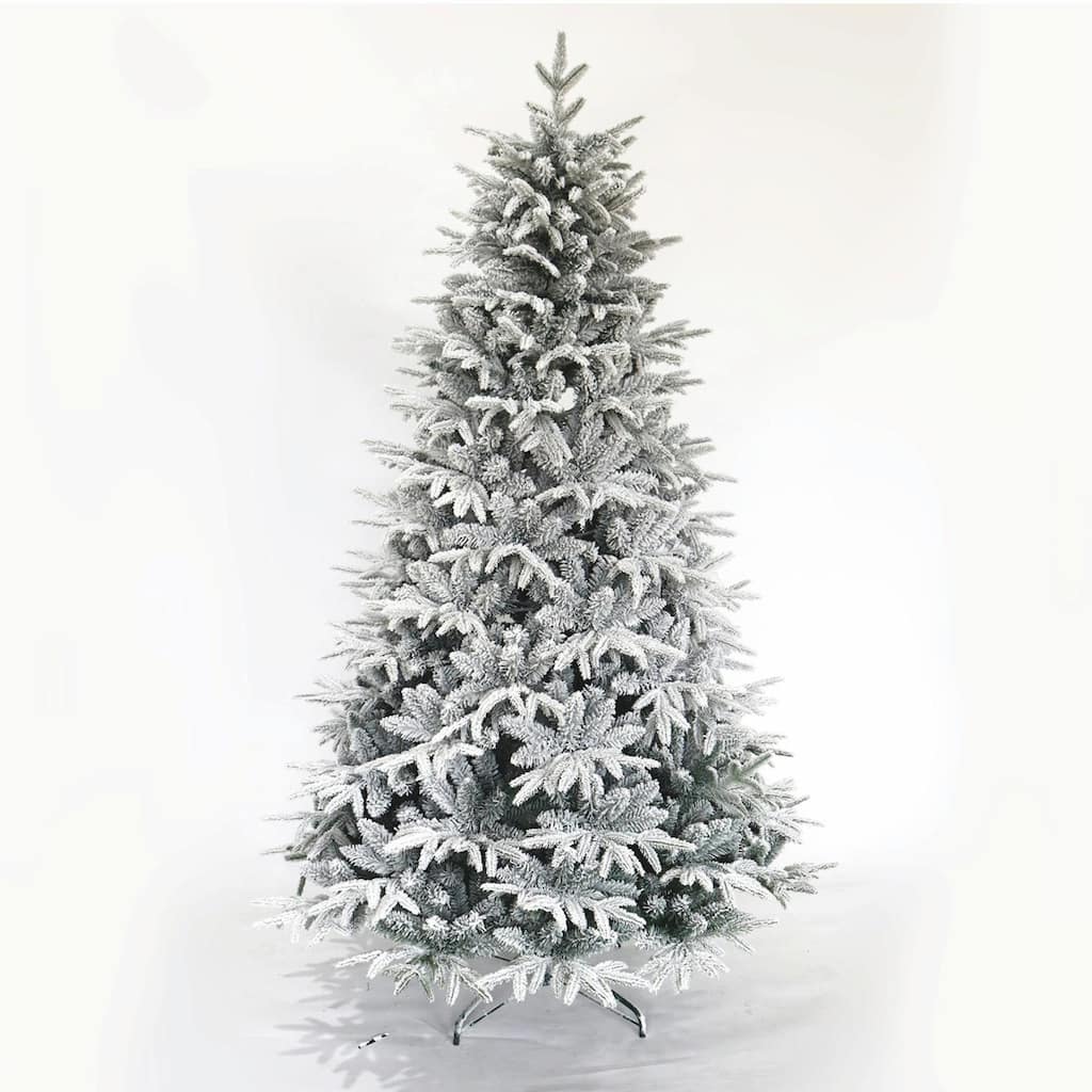 7ft Unlit Snow Flocked Artificial Christmas Tree