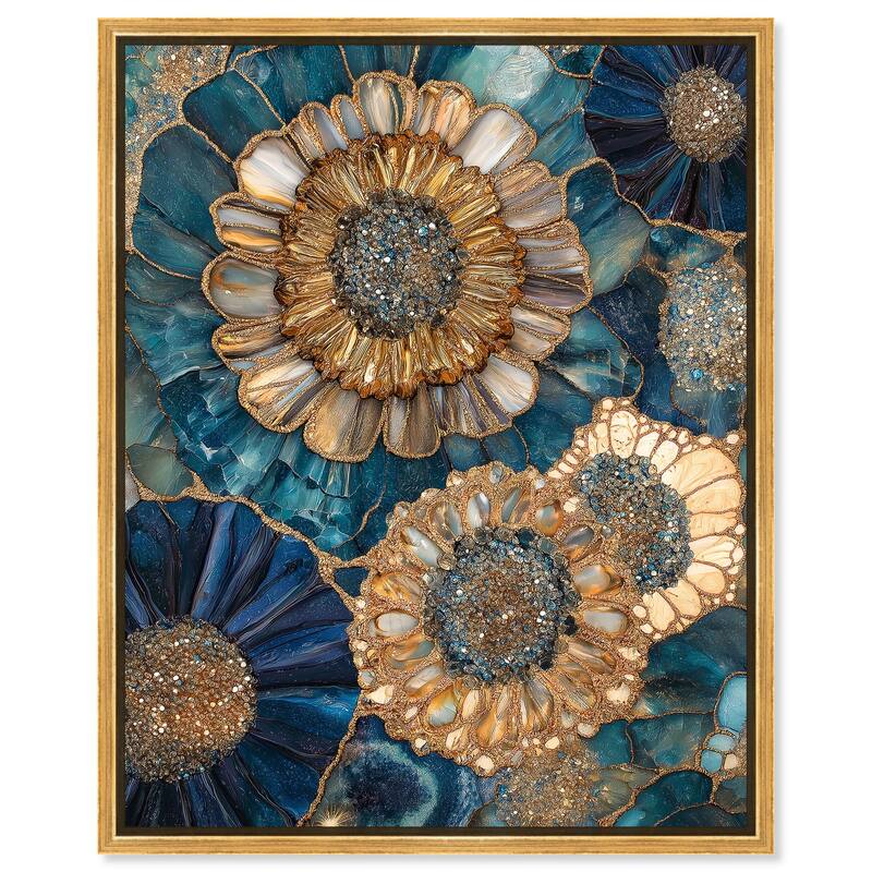 Opulent Geode I Canvas by Art Remedy - Gold - 30" x 36"