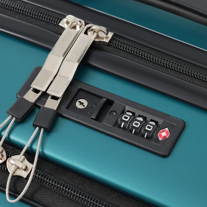 Front Opening Luggage Set 3 Piece,USB Port, Expandable Luggage with Handle Bag Spinner Wheels TSA Lock