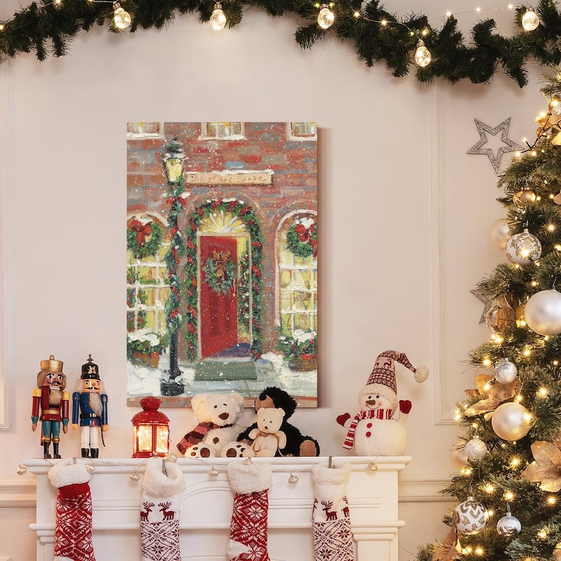 Christmas Shoppe-Premium Gallery Wrapped Canvas - Ready to Hang