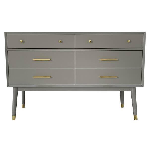 Shop Safavieh Couture Madden Retro 6 Drawer Dresser Overstock 26411850
