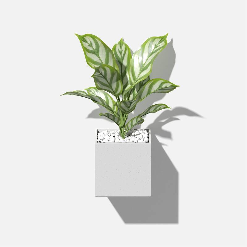 Geo Series Hanging Cube Plastic Planter
