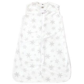 Hudson Baby Infant Girl Plush Sleeping Bag, Sack, Blanket, Sleeveless Snowflakes