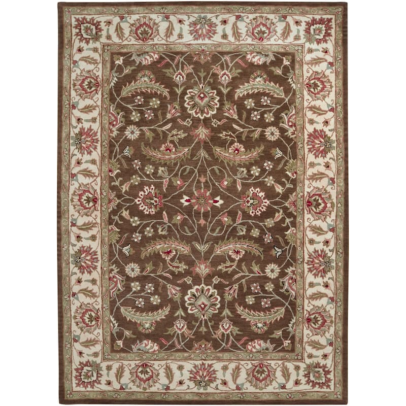 Livabliss Traditional Caesar Border Area Rug