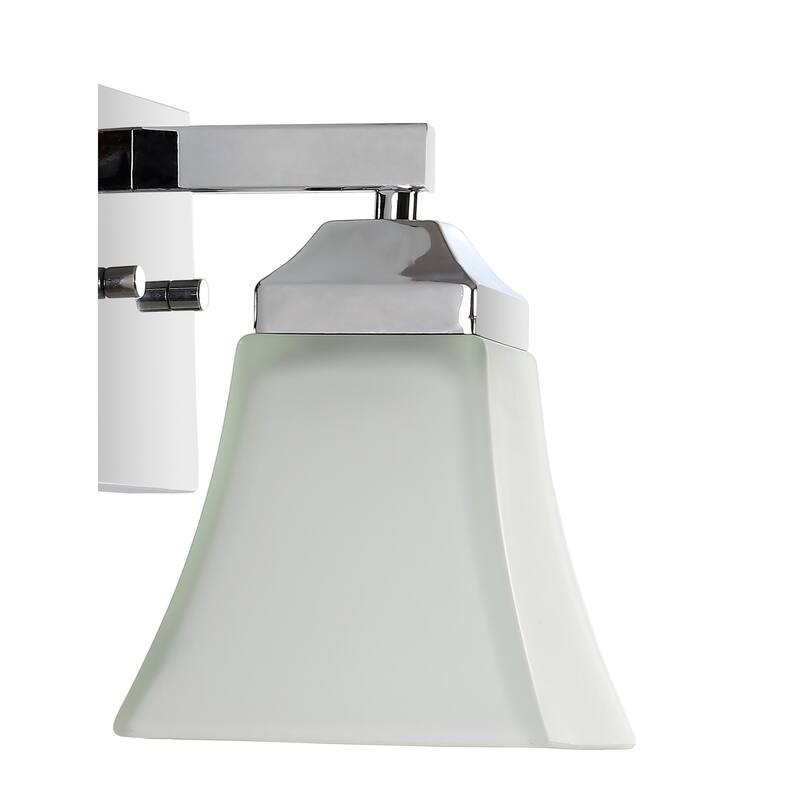 Staunton Iron/Glass Modern Cottage LED Vanity Light, Oil Rubbed Bronze by JONATHAN Y