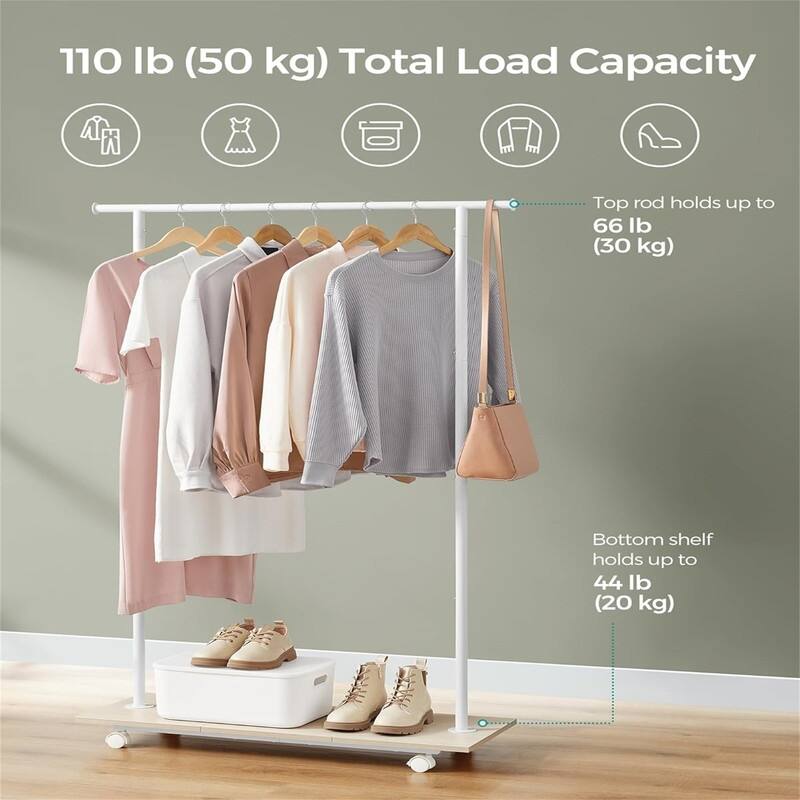 Clothes Rack with Wheels
