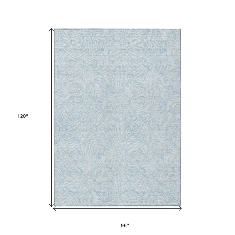 HomeRoots Floral Transitional Rectangle Outdoor Rug