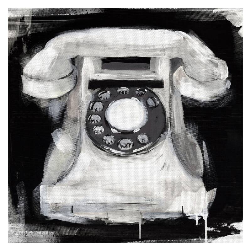 Vintage Phone by Belle Maison Canvas Art Print