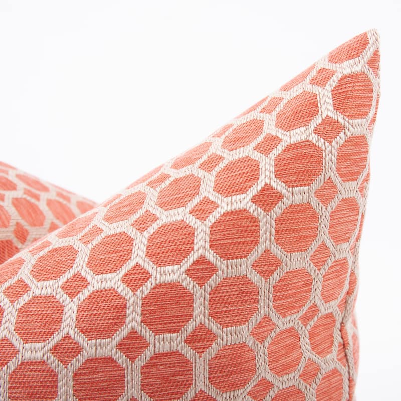 Allan Andrews 20" x 20" Pyth Coral Pillow - Down Fill