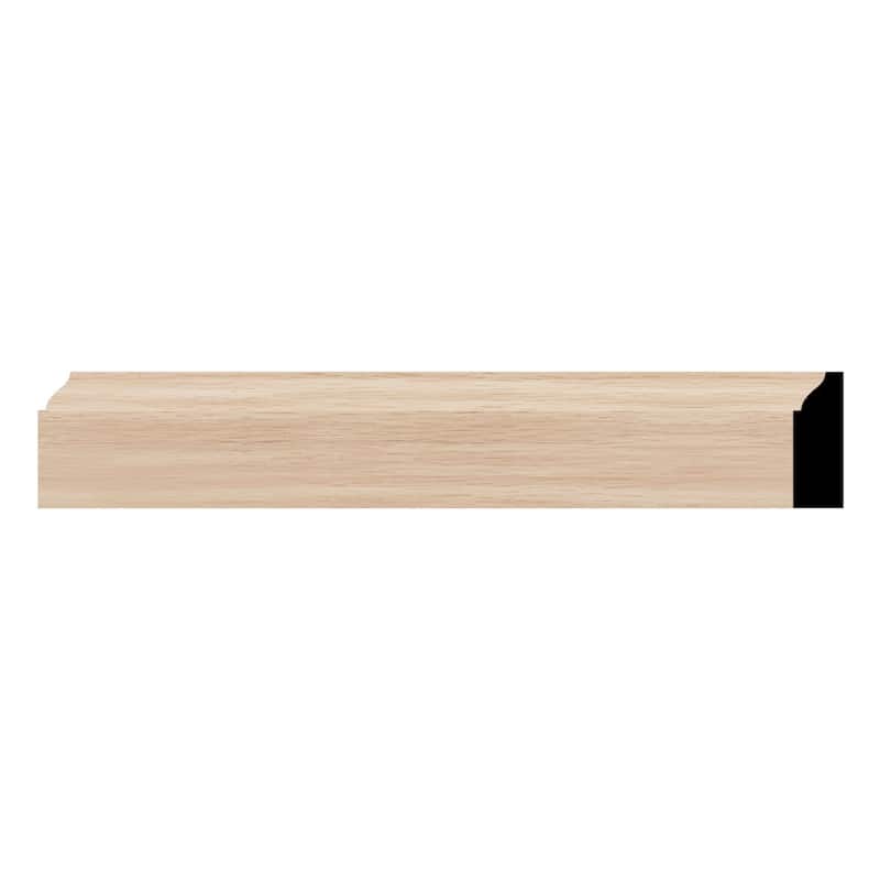 WM947: 3/8-in D x 1-1/4-in W x 96-in L Americraft Solid Hardwood Stain Grade Colonial Stop Moulding - Red Oak