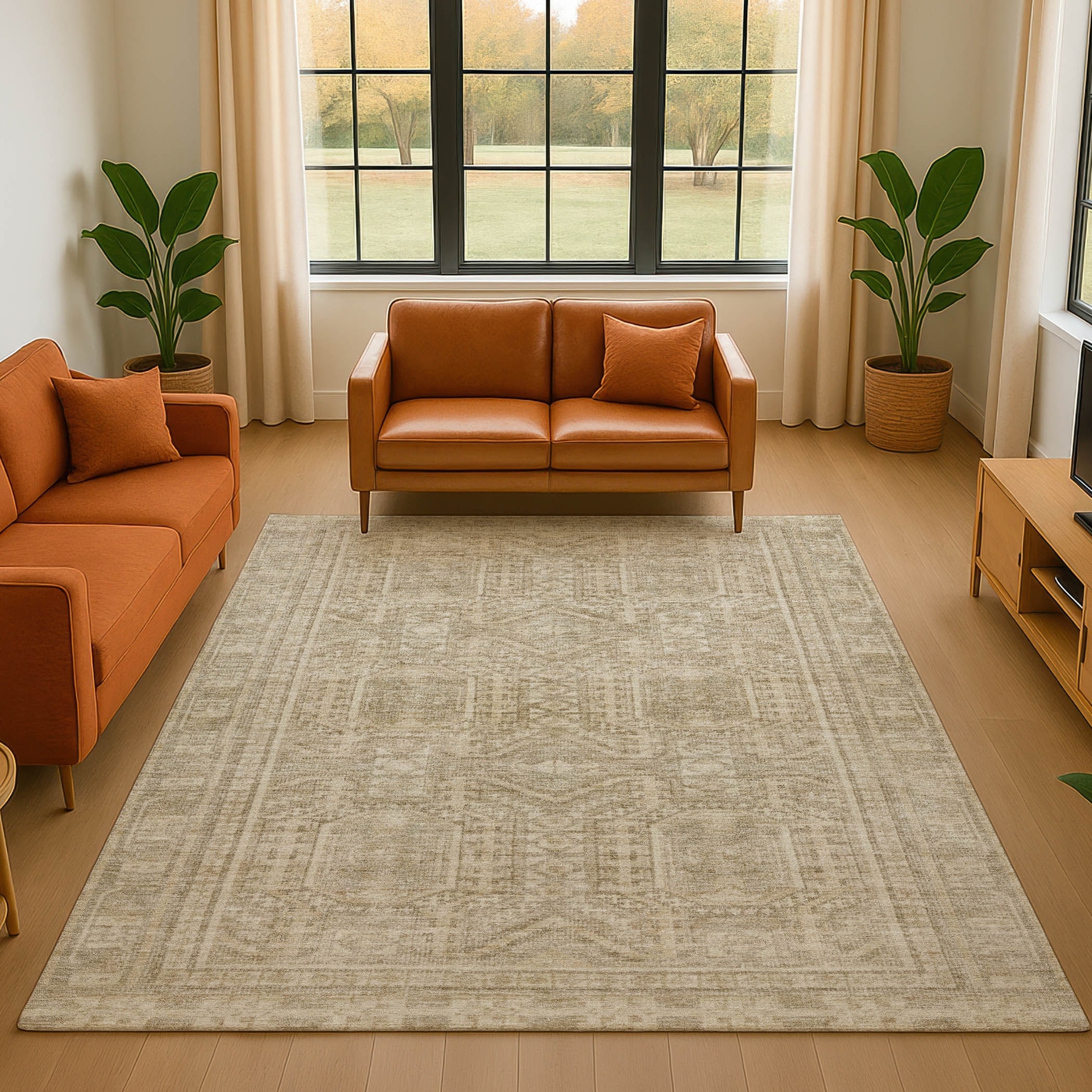 Premium Washable Super Soft Traditional Global Mayfield Rug
