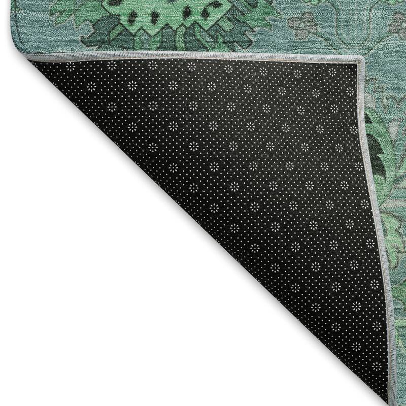 Machine Washable Indoor/ Outdoor Vintage Traditional Chantille Rug