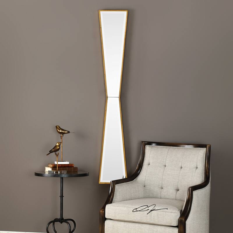 Uttermost Corbata 10" Wide Bow Tie Geometric Accent Wall Mirror