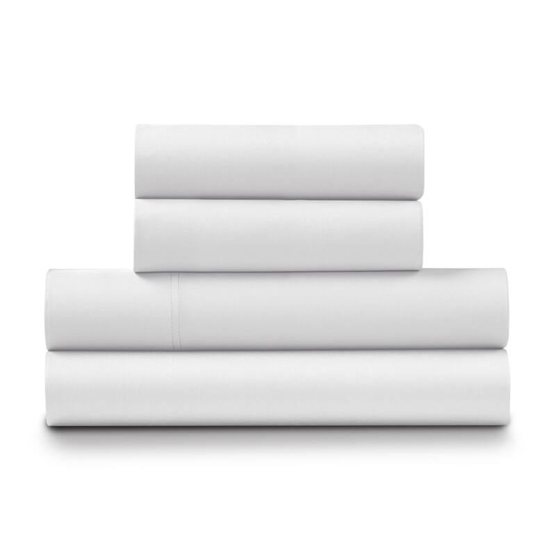 Ella Jayne Viscose from Bamboo Deep-Pocket 4-piece Sheet Set - White - Full